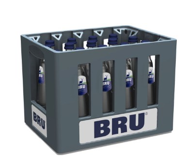 BRU PLAT 1/2 (18) GLAS