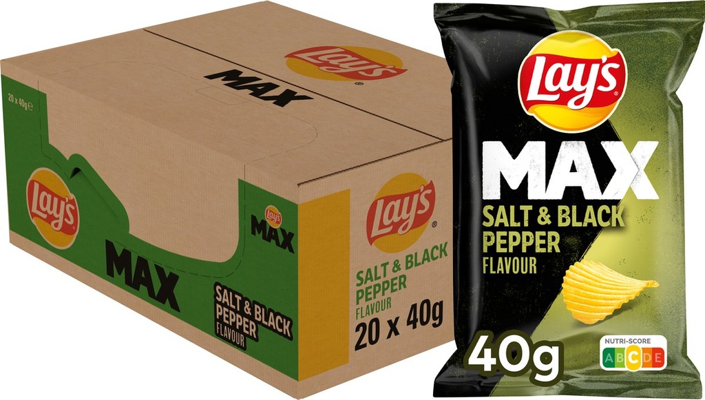CHIPS LAYS SALT&BL.PEP 40 (20)