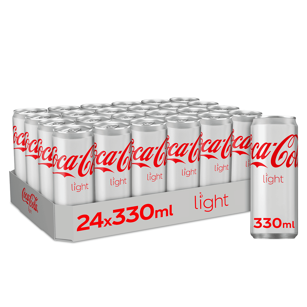 COCA-COLA LIGHT CANS (24)SLEEK
