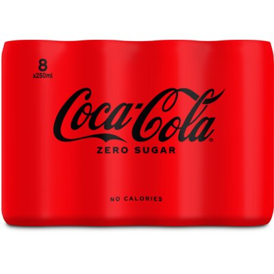COCA-COLA ZERO CANS 0.25 (8)
