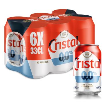 CRISTAL 0.0% CANS 0.33 (6)