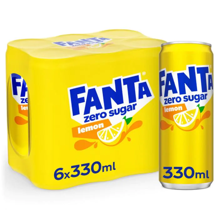 FANTA LEMON ZERO CANS 0.33 (6)