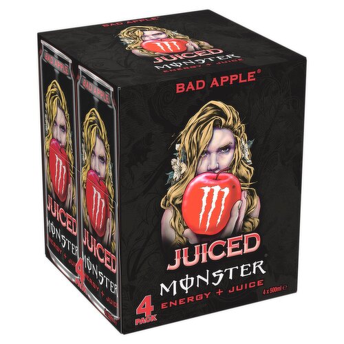 MONSTER CANS 0.5 (4) BAD APPLE