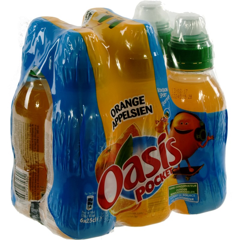 OASIS 1/5 ORANGE (6) PET