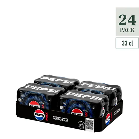 PEPSI MAX CANS 0.33 (4X6)SLEEK