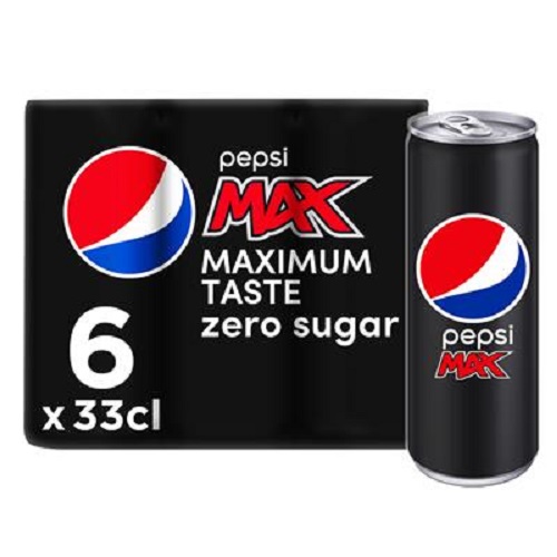 PEPSI MAX CANS 0.33 (6) SLEEK