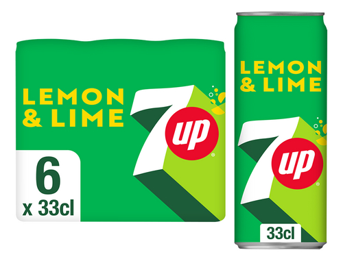 SEVEN UP LEMON CANS 0.33 (6)