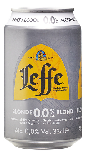 LEFFE 0.0% BLOND CANS 0.33