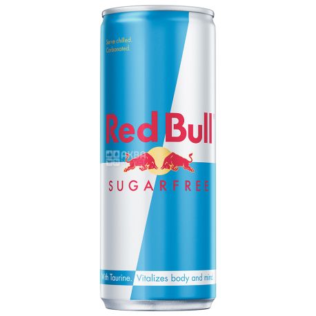 RED BULL CANS 0% SUGAR 0.25