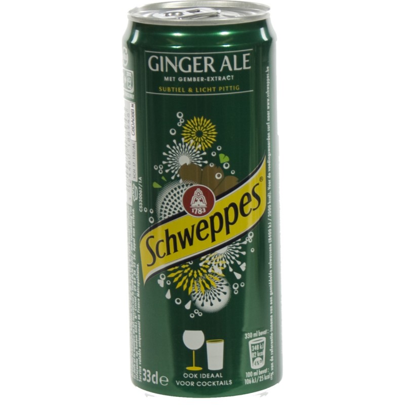 SCHWEP GINGER ALE CANS 0.33