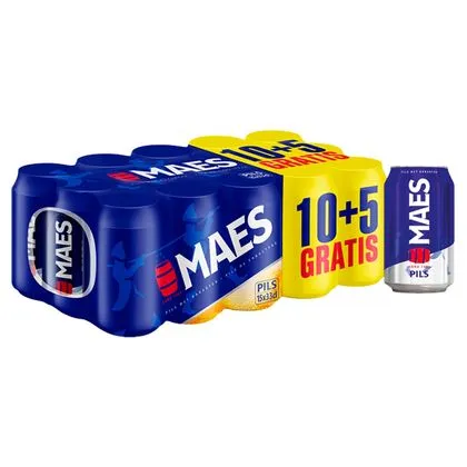 MAES PILS CANS 0.33 (15) 10+5