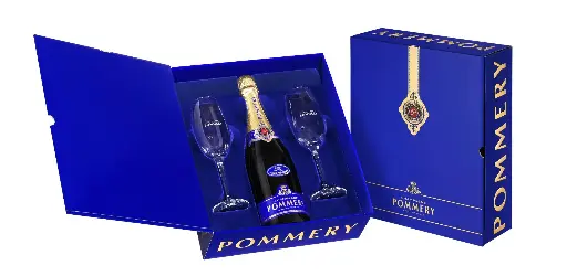 [85117] POMMERY BRUT 0.75 BOX + 2GL