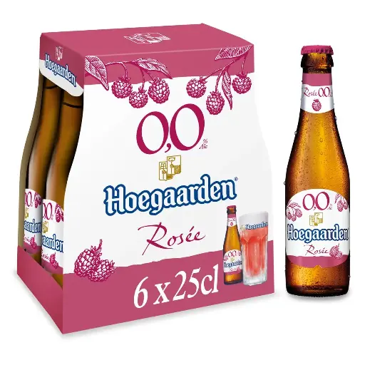 [12187] HOEGAARDEN 0.0% ROSE 1/4 (6)