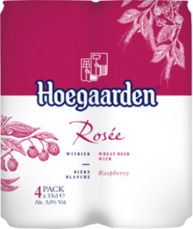 [12060] HOEGAARDEN ROSE CANS 0.33 (4)