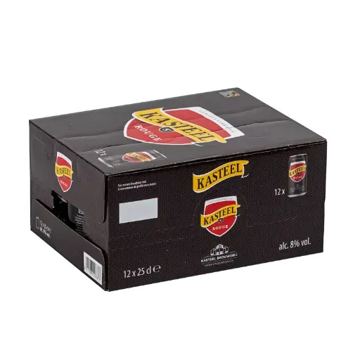 [10841] KASTEELBIER ROUGE CANS 0.25(12