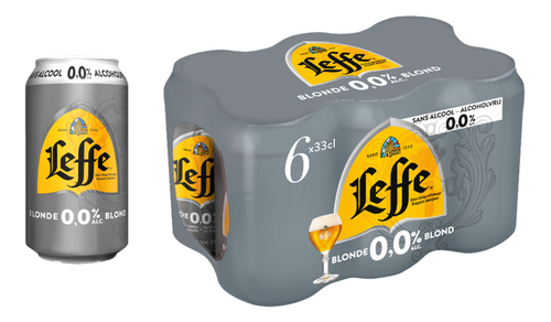 [12260] LEFFE 0.0% BLOND CANS 0.33 (6)