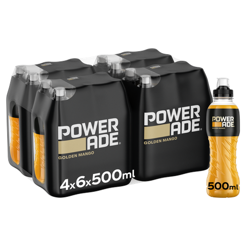 [19065] POWERADE AQ 0.5 GOLD MANGO(24)