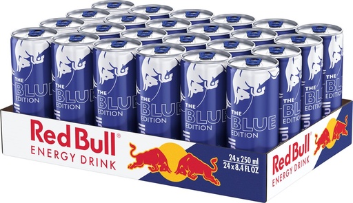 [19039] RED BULL CANS BLUE 0.25 (24)